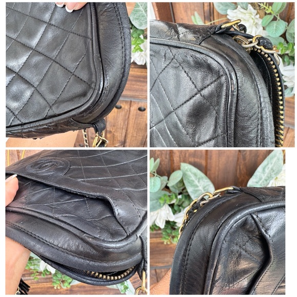 CHANEL Black Quilted Camera Bag with Iconic CC Logo - Picture 13 of 16